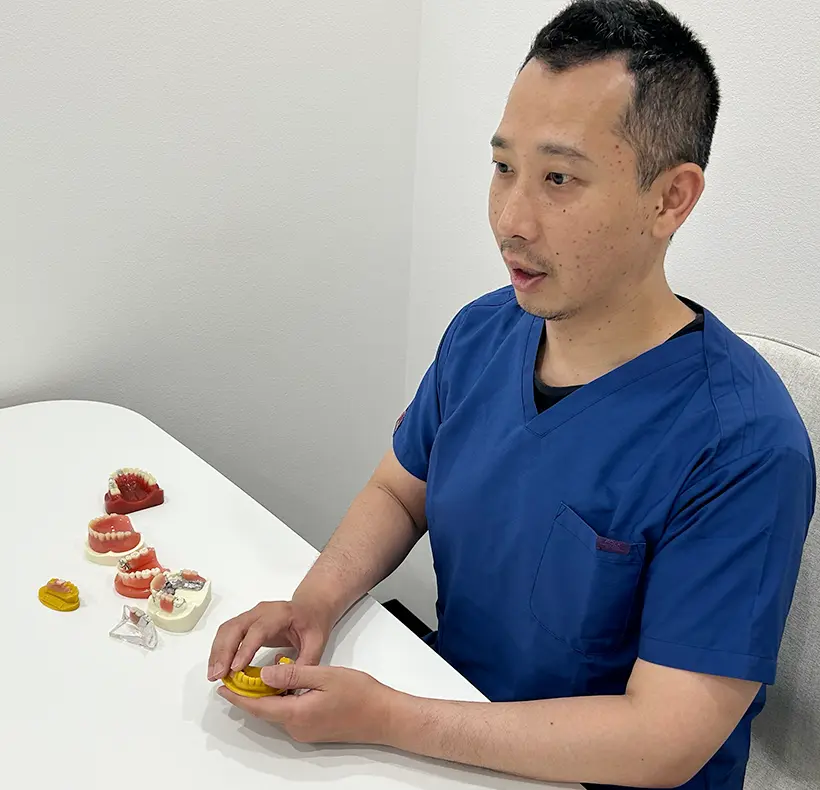歯科医師30分・歯科技工士30分の計1時間のカウンセリング